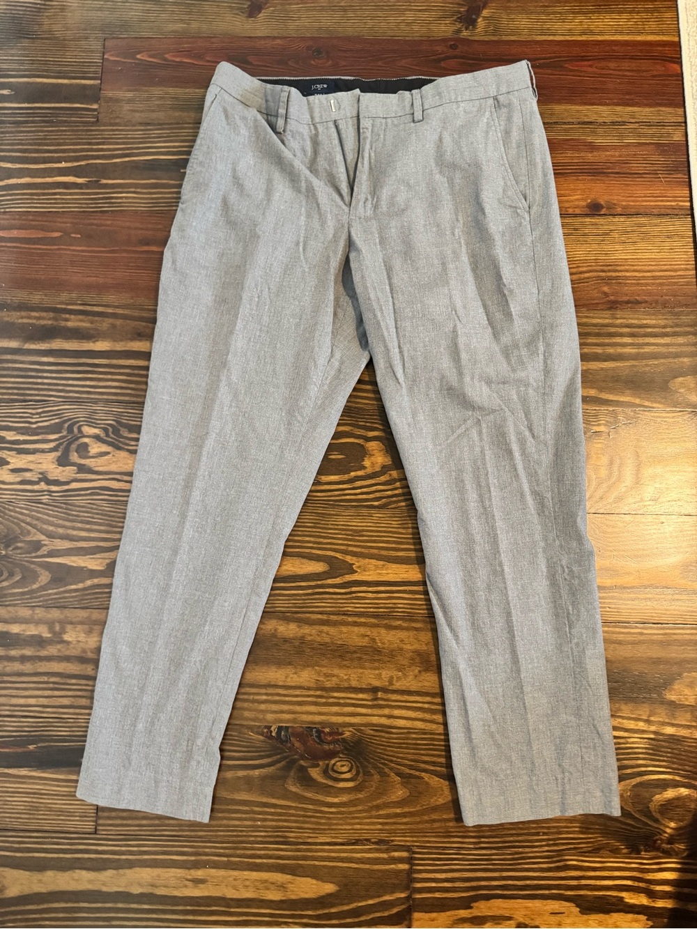 Slim Fit Gray Men's Dress Pants